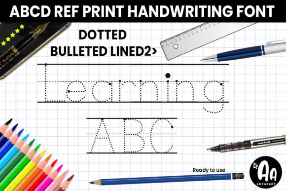 Abcd Ref Dotted Bulleted Lined2: A Playful Yet Purposeful Display Font