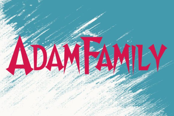 Adam Family: A Spooky Display Font That Builds Brand Recognition