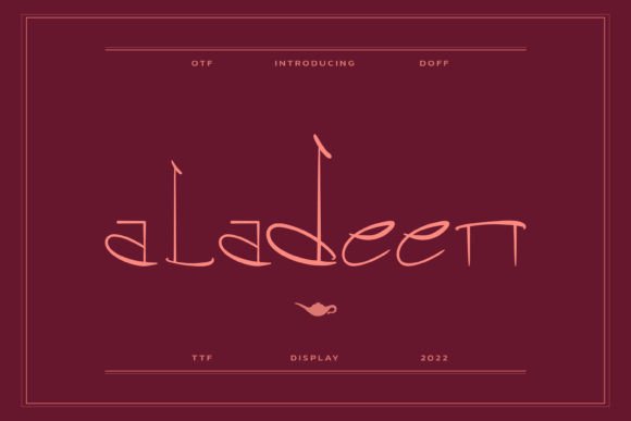 Aladeen: A Display Font with Editorial Soul