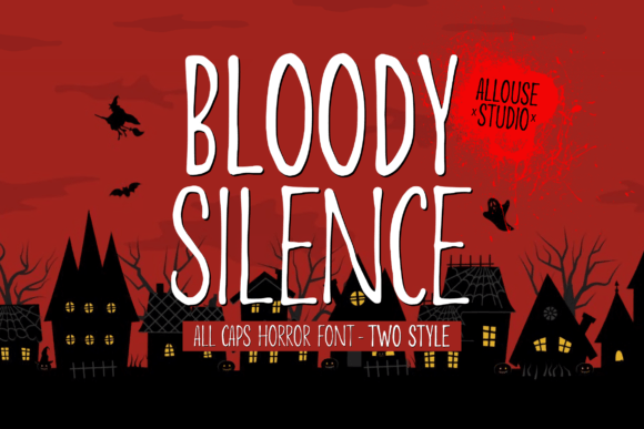 Bloody Silence: A Bold Display Font for Digital Branding
