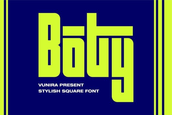 Boty Display Font for Handmade Labels & Printables