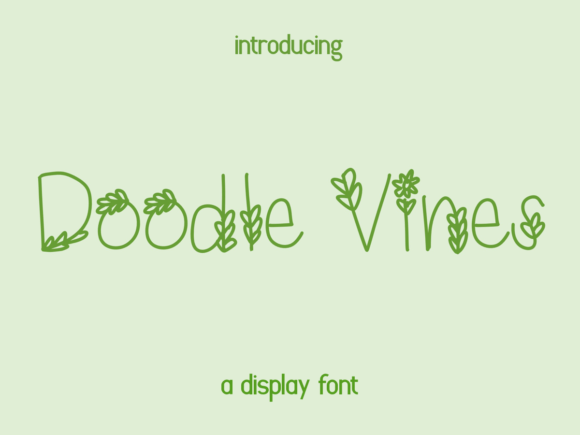 Doodle Vines: A Playful, Hand-Drawn Display Font