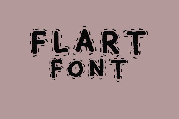 Flart Handwritten Display Font for Small Business Branding