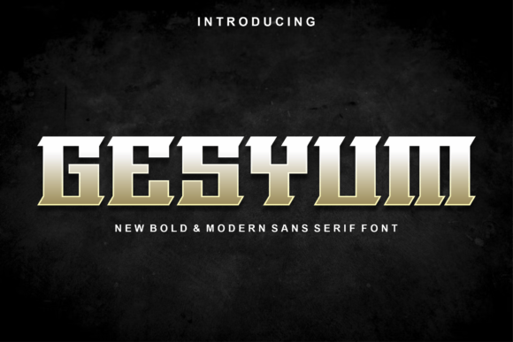 Gesyum: A Display Font That Makes Your Brand Instantly Memorable