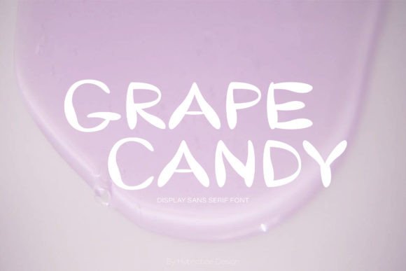 Grape Candy: A Playful Display Font That Makes Headlines Pop