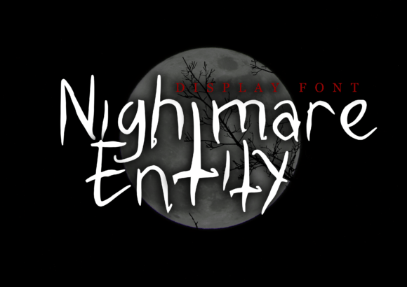 Nightmare Entity: A Spooky-Sharp Display Font for Bold Branding
