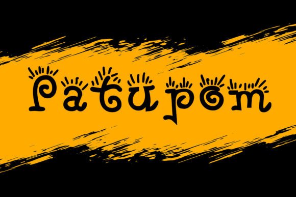 Patupom: A Display Font That Makes Headlines Feel Like Events