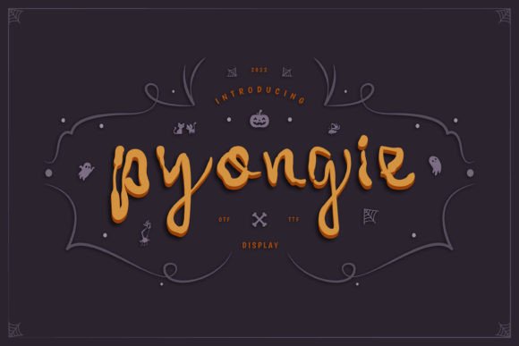 Pyongie: A Spooky-Whimsical Display Font That Lifts Your Brand