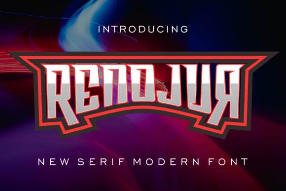 Renojur: A Playful Display Font for Bold Digital Branding