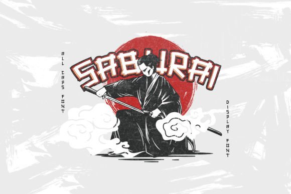 Saburai: A Bold, Modern Display Font for Crafters & Makers