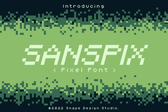 Sanspix: A Retro Pixel Font That Gives Your Brand Instant Charm