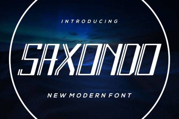 Saxondo: A Modern Display Font for Confident Digital Branding