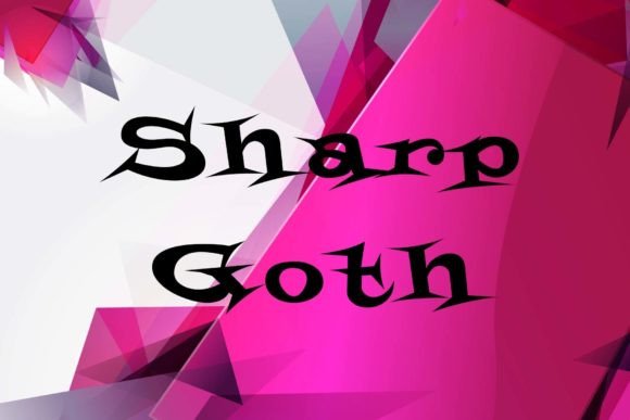 Sharp Goth: A Display Font That Commands Attention